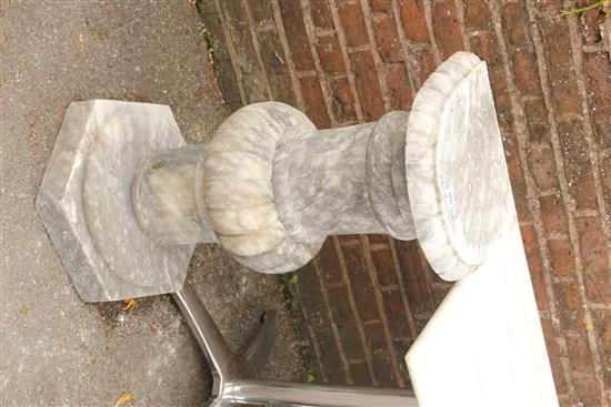 Marble pedestal column